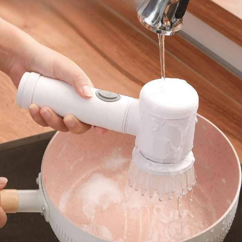 Escova Elétrica 3 em 1 – Potente, Compacta e Fácil de Usar para a Limpeza Doméstica