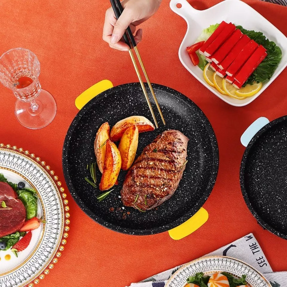 Frigideira Elétrica para Fritar e Grelhar para Uso Doméstico, Frigideira Elétrica Multifuncional, Grelha para Carne