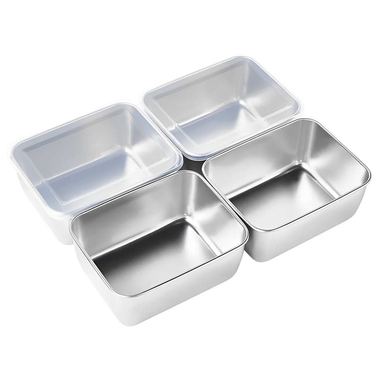 Bandeja Mini de Aço Inoxidável Estilo Japonês (13x10x5cm)