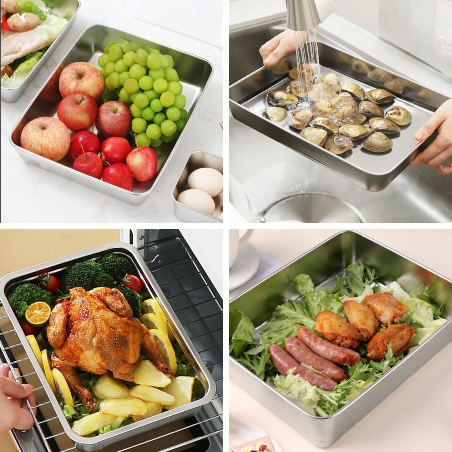 Recipiente para Alimentos em Aço Inoxidável 304 – Frescura Prolongada e Máxima Segurança