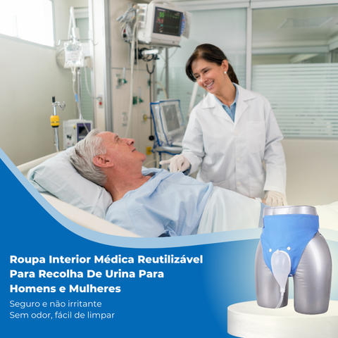 Roupa Interior Médica Reutilizável Para Recolha De Urina