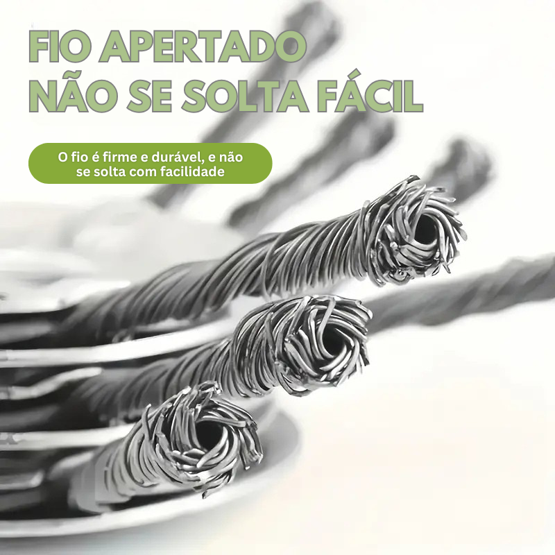 A cabeça do cortador tem 6 ramos tecidos com fio de aço resistente
