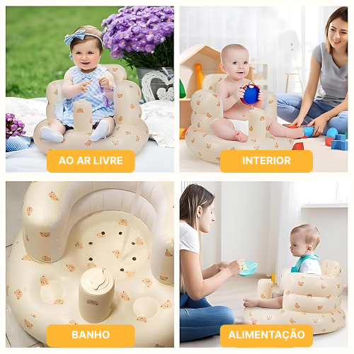 BestSeller™ - Cadeira Insuflável Multifuncional E Confortável Para Bebê