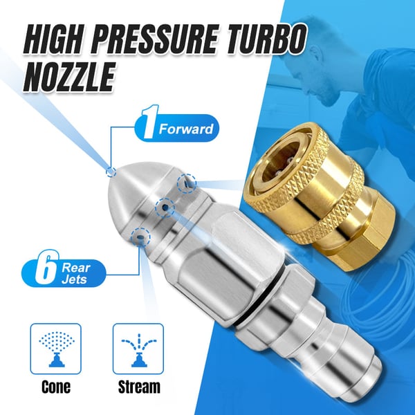 Bocal turbo de alta pressão para aplicações pesadas