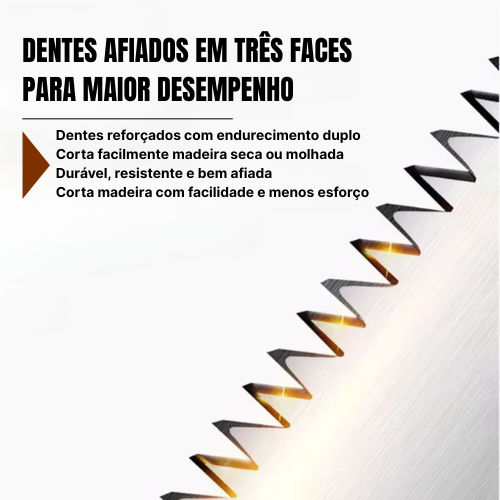 Serra Manual para Jardinagem e Poda com Capa Protetora para a Lâmina