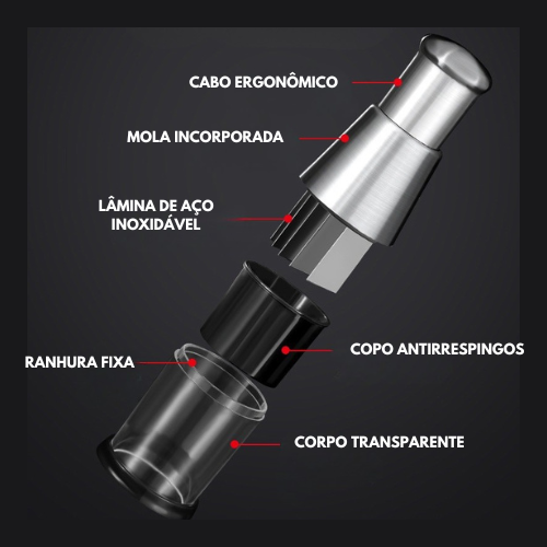 KitchenHelp™ Picadora de acero para ajo, cebolla, jengibre, guindilla y fruta