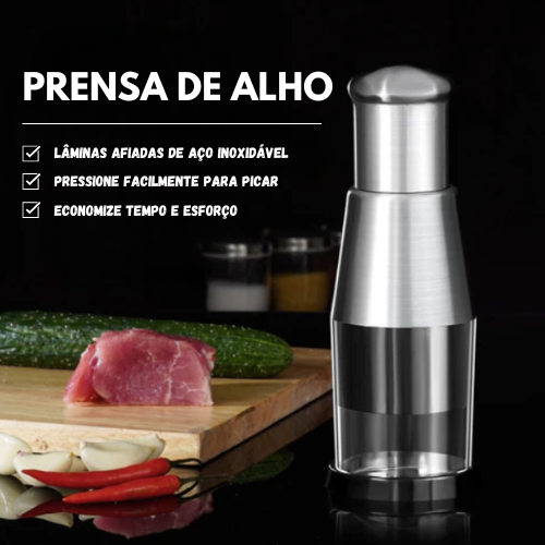 KitchenHelp™ Picadora de acero para ajo, cebolla, jengibre, guindilla y fruta