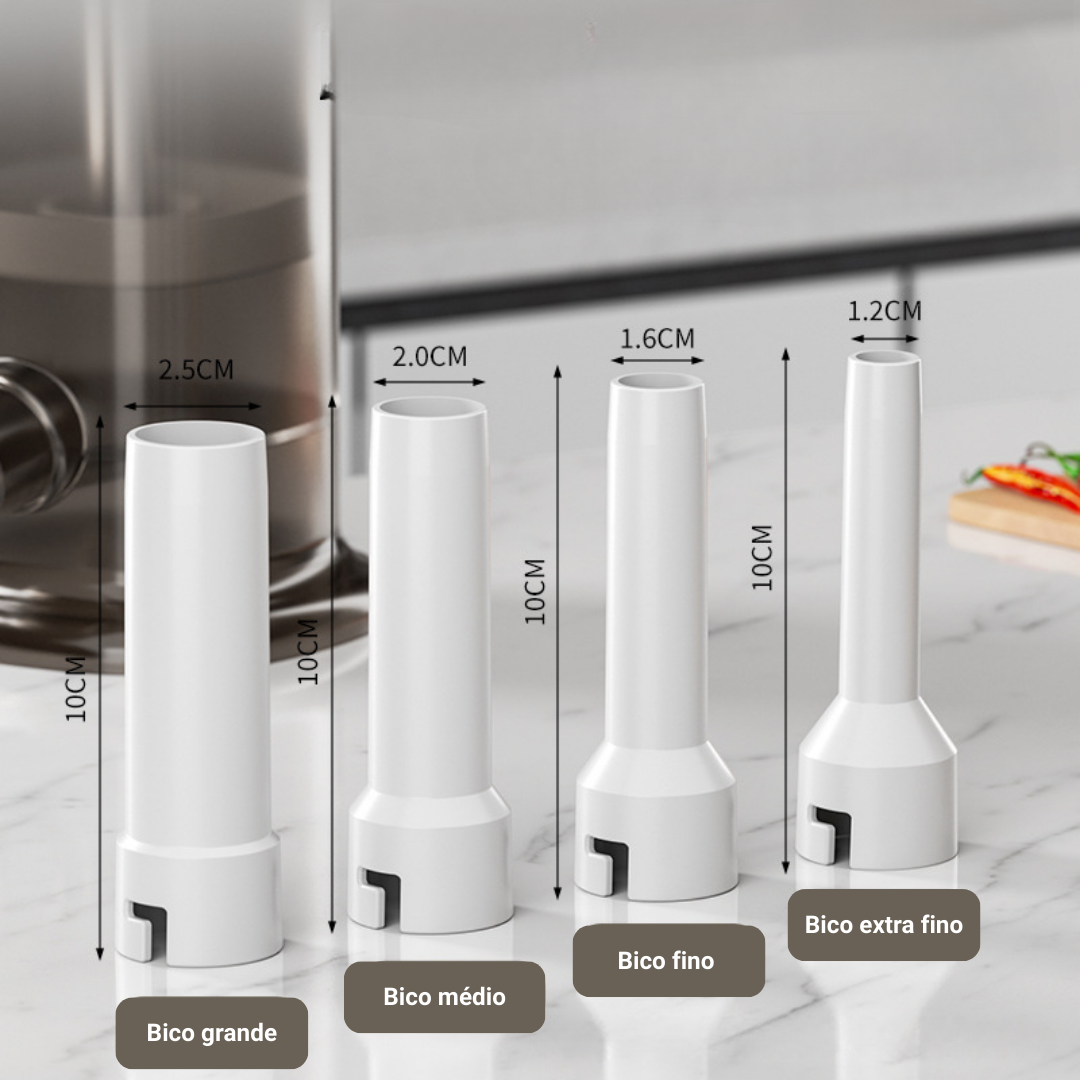 Máquina de enchidos prática para casa – 4 bicos
