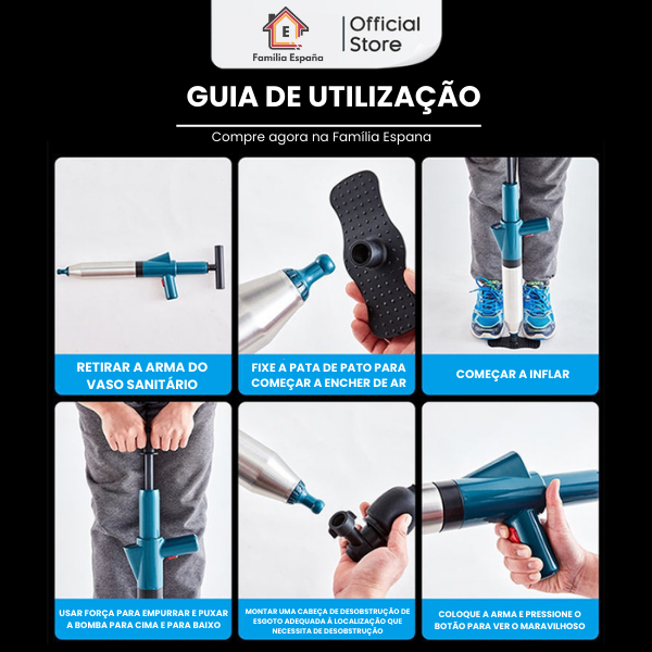 Desentupidor de Esgotos de Alta Pressão Ultra Burst