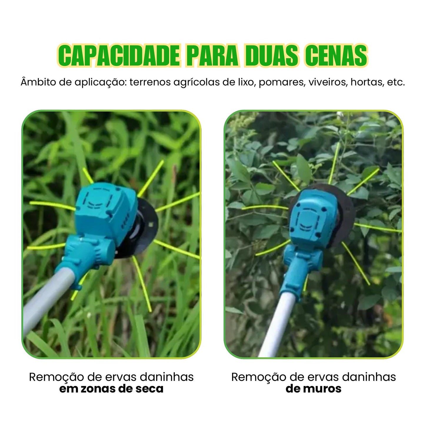 Acessório De Lâmina De Corte De Grama Com Fio De Plástico, Tipo 8 Fios, Para Cortadores De Grama A Bateria De 12-21V