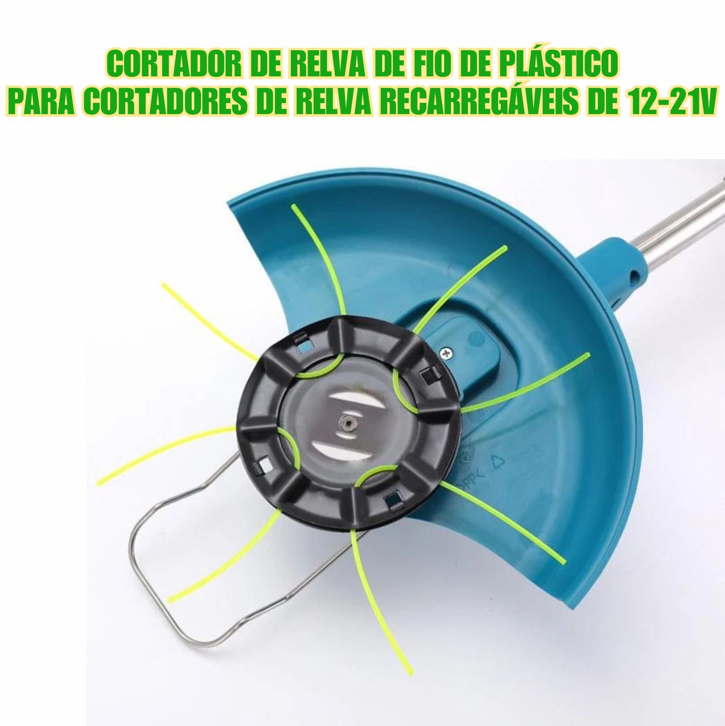 Acessório De Lâmina De Corte De Grama Com Fio De Plástico, Tipo 8 Fios, Para Cortadores De Grama A Bateria De 12-21V