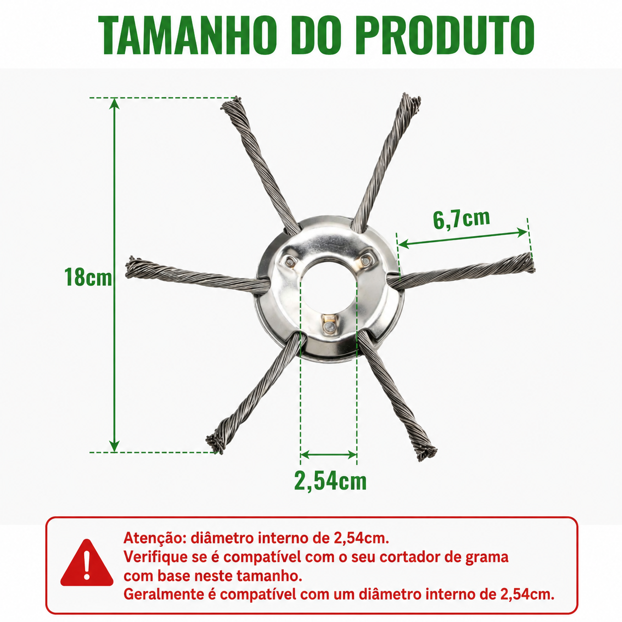 A Cabeça Do Cortador Tem 6 Ramos Tecidos Com Fio De Aço Resistente
