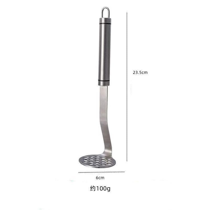 2Pcs Espremedor de aço inoxidável prateado para puré de batata e outros vegetais, utensílio de cozinha doméstico para esmagar, pressionar e esmagar alimentos
