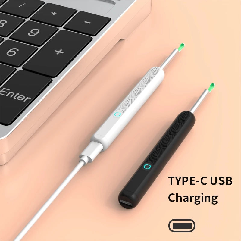 Limpador de Ouvido Inteligente NE3 – Ferramenta com Câmera Endoscópica WiFi e Controle via App