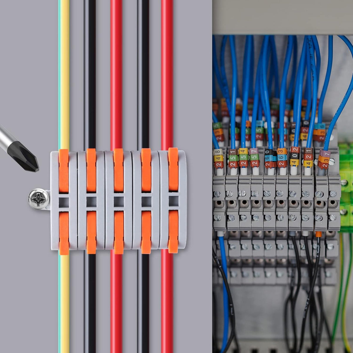 Conjunto De 34 Conectores Elétricos Rápidos De Alavanca Reutilizáveis, 2 Portas