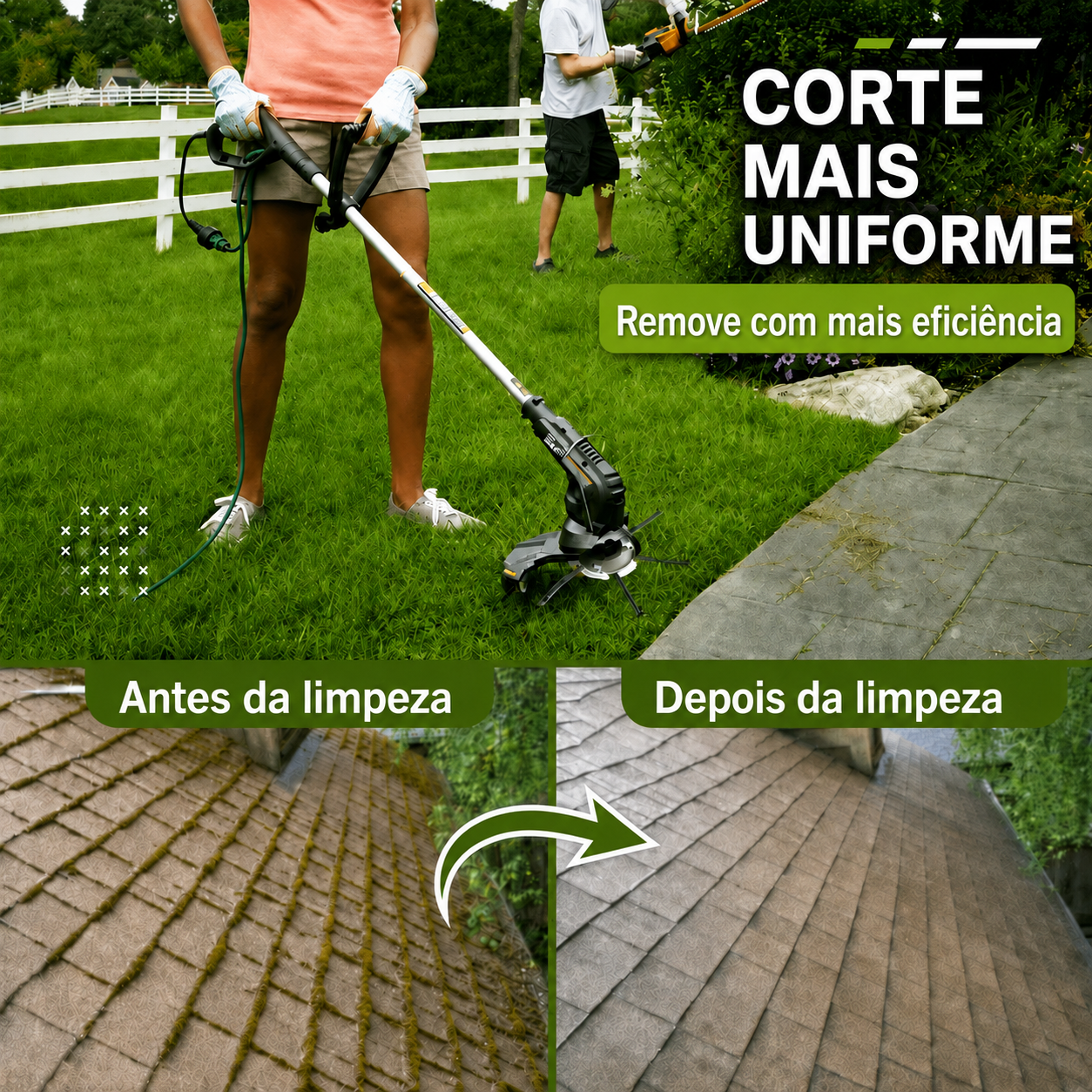 Cabeça de Corte para Roçadora com 6 Braços de Aço Entrançado — Resistente e Potente Contra as Ervas Daninhas Mais Difíceis