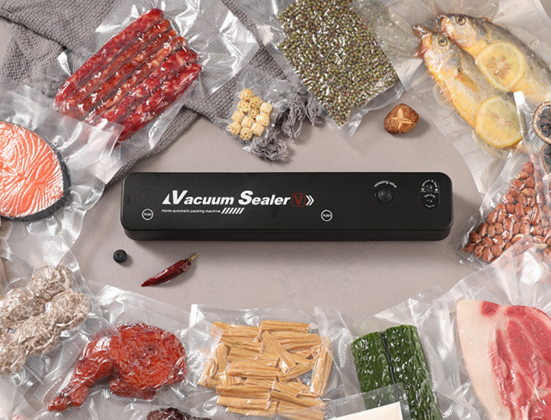Máquina de selagem a vácuo para alimentos – conservação prolongada – inclui 100 sacos de vácuo grátis