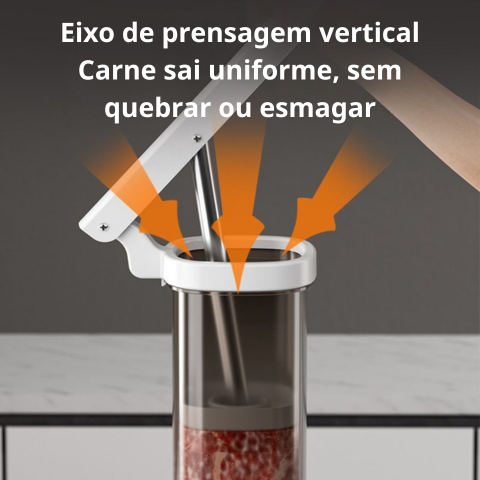 Máquina manual para fazer enchidos em casa