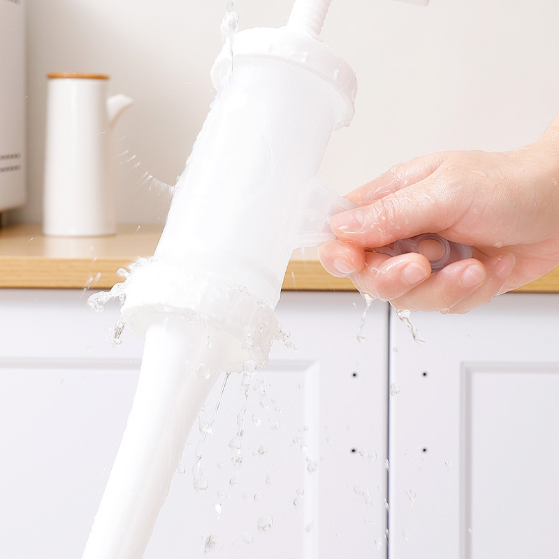 Máquina de Enchidos Manual Portátil, com 3 Bicos de Enchimento de Diferentes Tamanhos – Enchedor de Carne em Material Alimentar para Uso Doméstico (Branco)