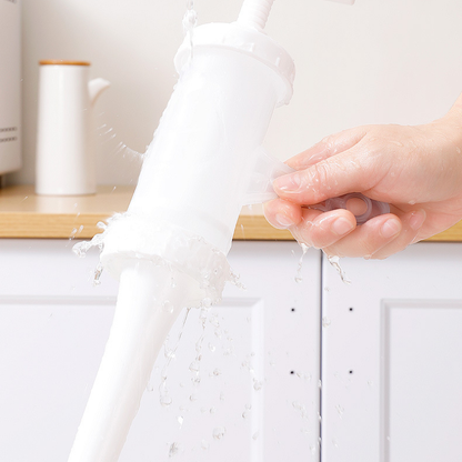 Máquina de Enchidos Manual Portátil, com 3 Bicos de Enchimento de Diferentes Tamanhos – Enchedor de Carne em Material Alimentar para Uso Doméstico (Branco)