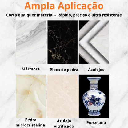Disco diamantado 3 em 1 – corta, lixa e modela todos os materiais