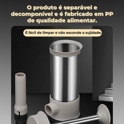 Prático Aparelho De Enchidos Em Aço Inoxidável