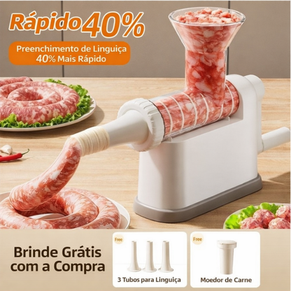 Recheie linguiças em casa de forma prática Sem sujar as mãos – sem perder tempo