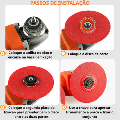 Disco diamantado 3 em 1 – corta, lixa e modela todos os materiais