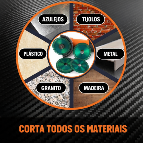 Disco de Corte e Desbaste Indestrutível em Diamante – Um Disco, Todos os Materiais