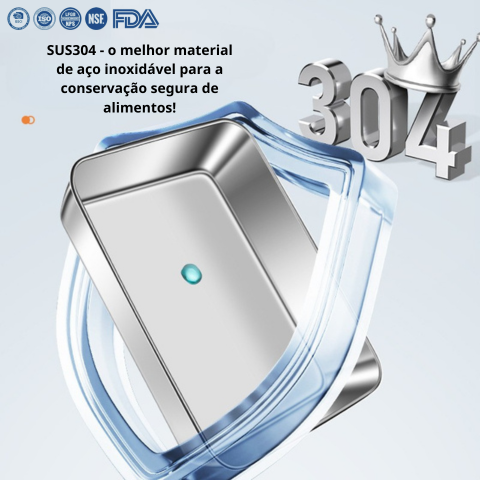 Caixa de armazenamento de alimentos SUS304 (25cm*19,5cm*5cm)