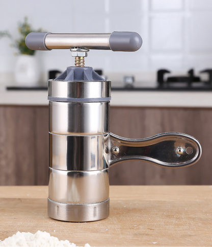 Máquina manual de aço inoxidável para fazer macarrão/massa