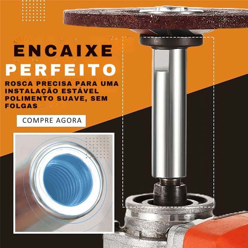 Haste de extensão para esmerilhadeira angular – Solução para desbaste e polimento em áreas de difícil acesso