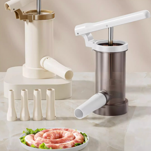 Máquina manual para fazer enchidos em casa