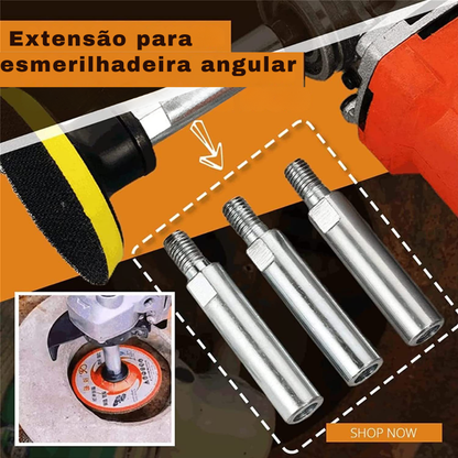 Haste de extensão para esmerilhadeira angular – Solução para desbaste e polimento em áreas de difícil acesso