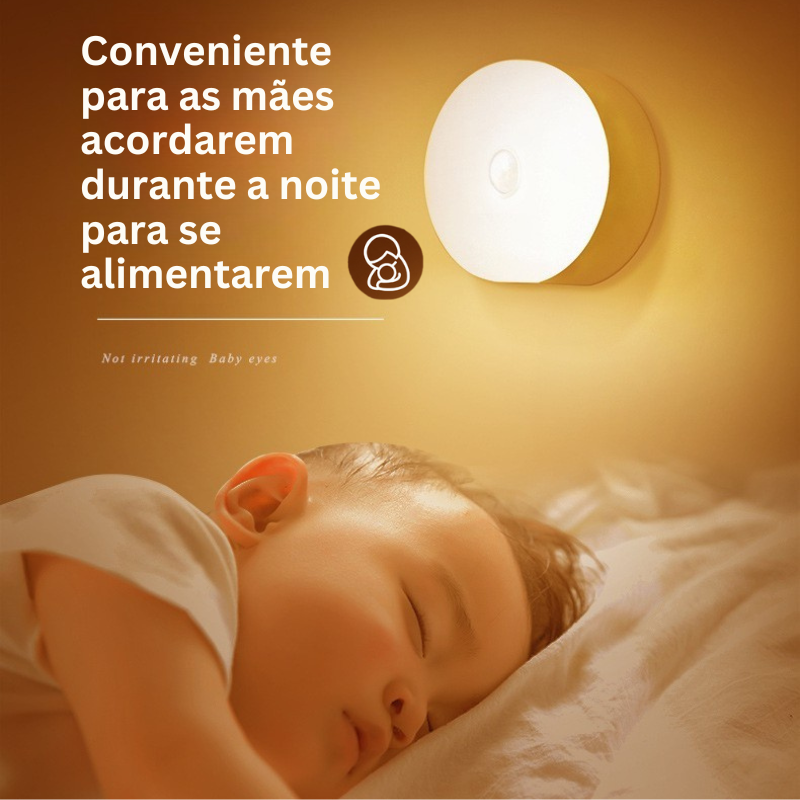 Luz LED inteligente com sensor de movimento - Acende-se automaticamente quando se move, ideal para qualquer espaço!