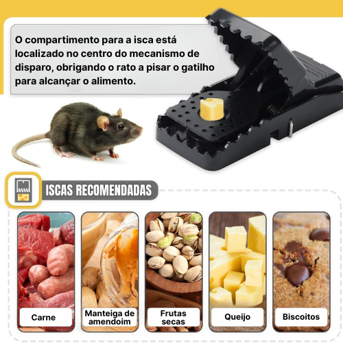 BestSeller™ - Armadilha de Prensar para Ratos – Armadilha Robusta e de Alta Resistência