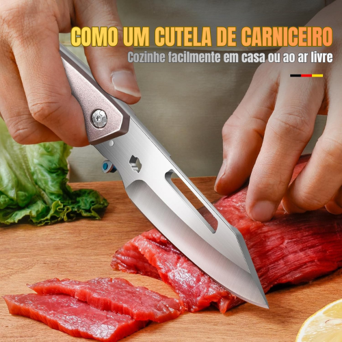 Tesoura de Aves Desmontável de Importação Alemã – Multifuncional para Frango, Ossos, Carne, Peru e Peixe (Cor Prata)