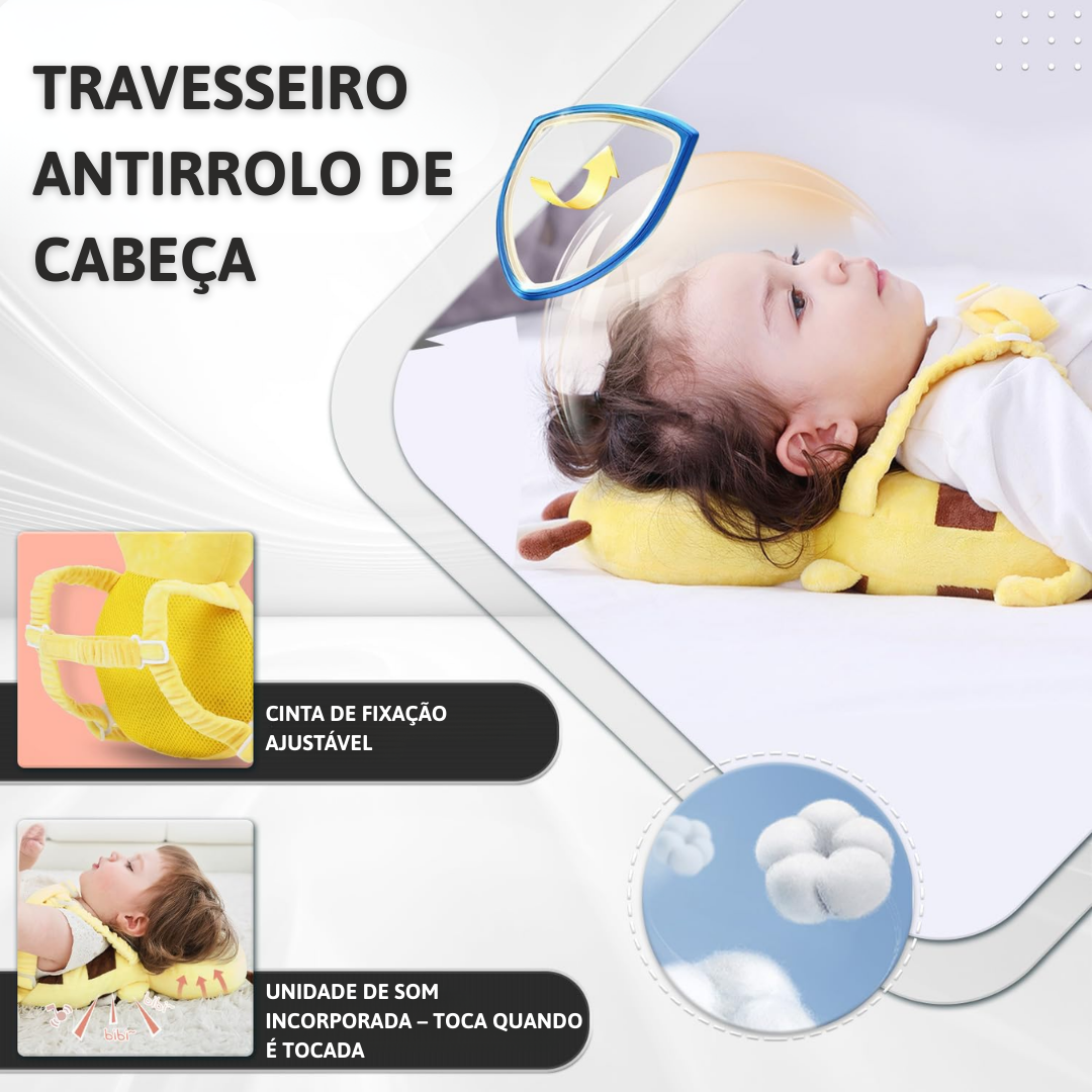 Protetor de Cabeça para Bebês que Estão Aprendendo a Andar – Almofada Antiqueda Superleve, Segura e Fofa