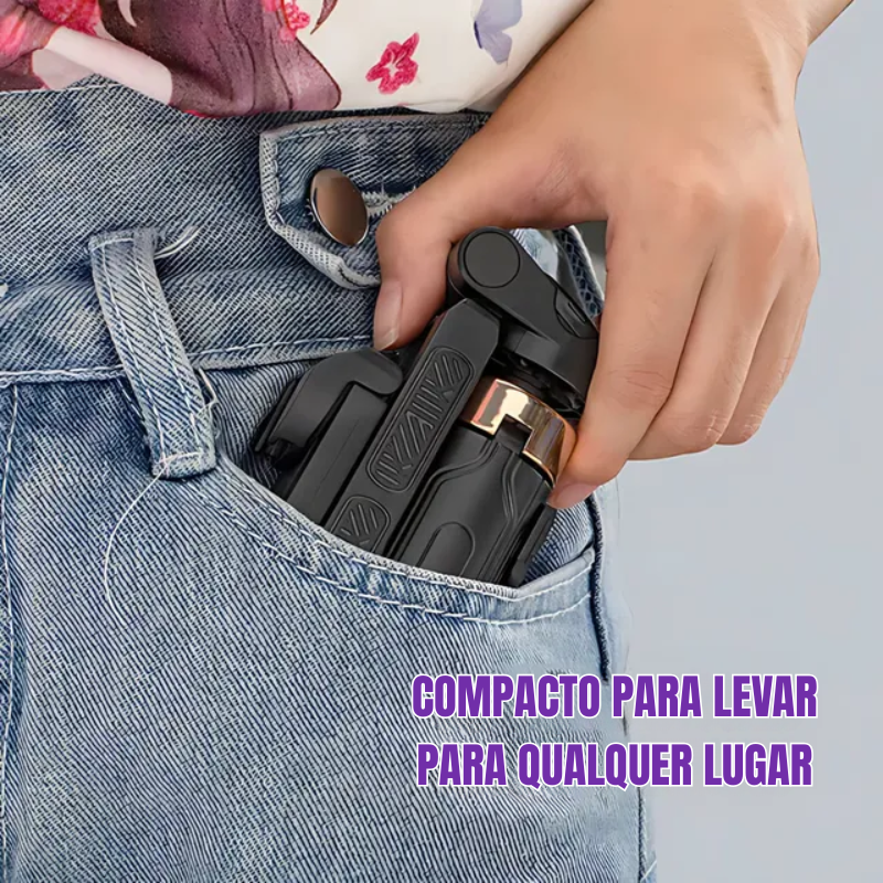 Pocketflex Mini Tripod 2025 📷 Tripé e Pau de Selfie 3 em 1 com Controlo Remoto Bluetooth Capture Momentos Inesquecíveis