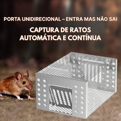 BestSeller™ - Armadilha Humana em Gaiola para Ratos, Camundongos e Esquilos Vivos