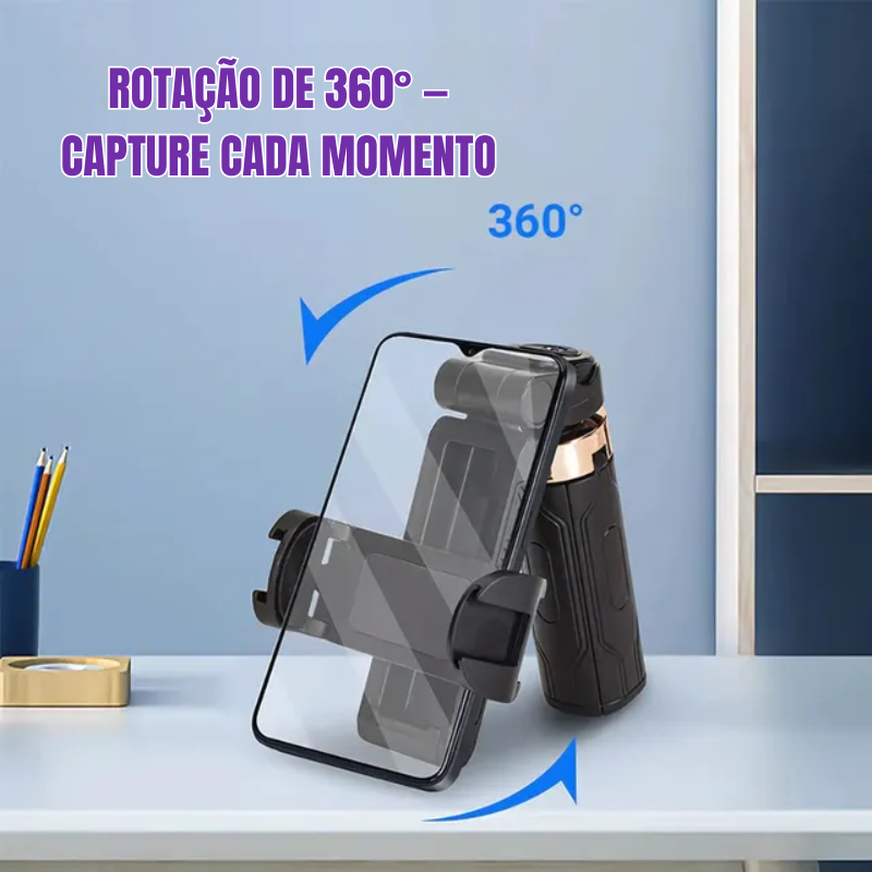 Pocketflex Mini Tripod 2025 📷 Tripé e Pau de Selfie 3 em 1 com Controlo Remoto Bluetooth Capture Momentos Inesquecíveis