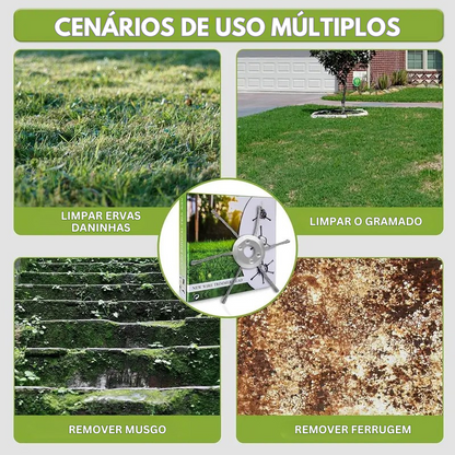 A cabeça do cortador tem 6 ramos tecidos com fio de aço resistente