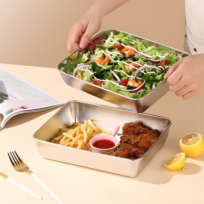 Recipiente para Alimentos em Aço Inoxidável 304 – Frescura Prolongada e Máxima Segurança