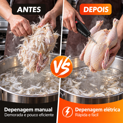 Depenador Elétrico Portátil para Aves