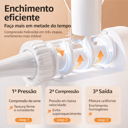 Recheie linguiças em casa de forma prática Sem sujar as mãos – sem perder tempo