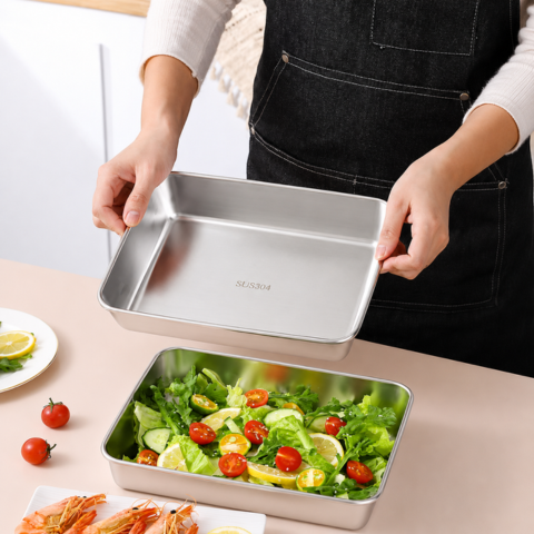 Recipiente multiuso de aço inoxidável 304 com tampa de silicone: ultraleve, seguro e conserva os nutrientes