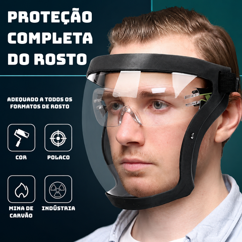 Protetor facial integral multiuso - Proteção total para o seu rosto com um design ultraleve