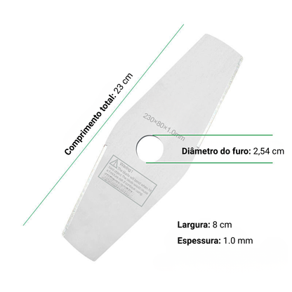 Lâmina de aço manganês 65 – Mais durável, corta mais rápido e de forma uniforme