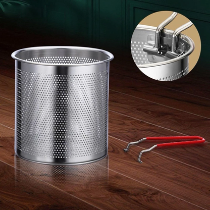 Frigideira Multifuncional De Aço Inoxidável 304, Frigideira Com Filtro Economizador De Óleo