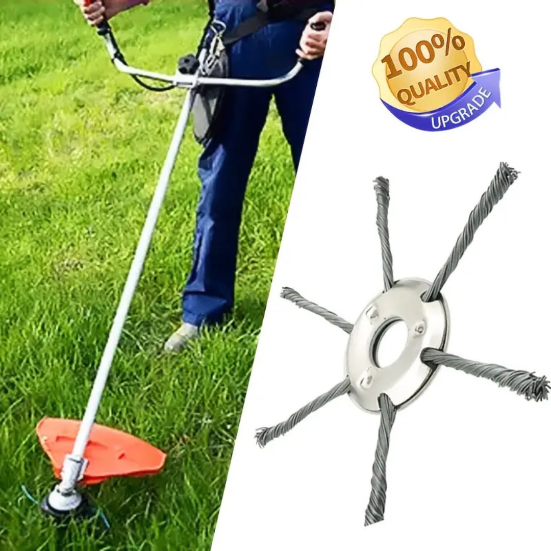 A cabeça do cortador tem 6 ramos tecidos com fio de aço resistente